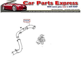 FORD FOCUS 1.8TDCi MK2 INTERCOOLER PIPE KIT 1496238 4M51 6K863 BE INC CLIPS CMAX